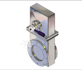 HTC 手動ISO法蘭接口鋁材真空閘閥-真空連接件計