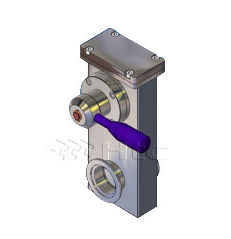 HTC 小型不銹鋼閘閥-真空連接件（KF法蘭接口無軟管系列）計